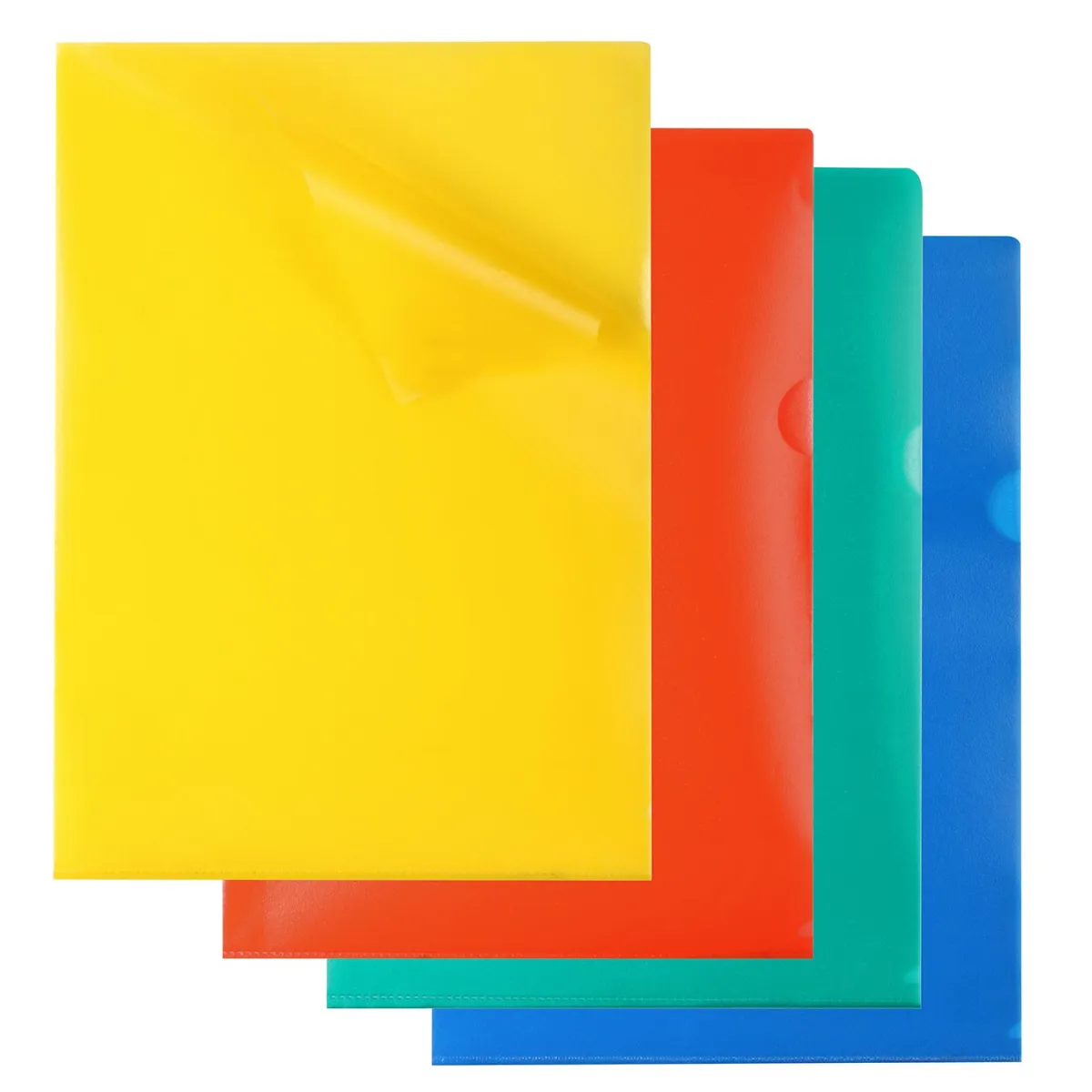 Q-Connect Δίφυλλο με Άνοιγμα “L” Α4 0.12mm 10 Τεμ. Χρωματιστό