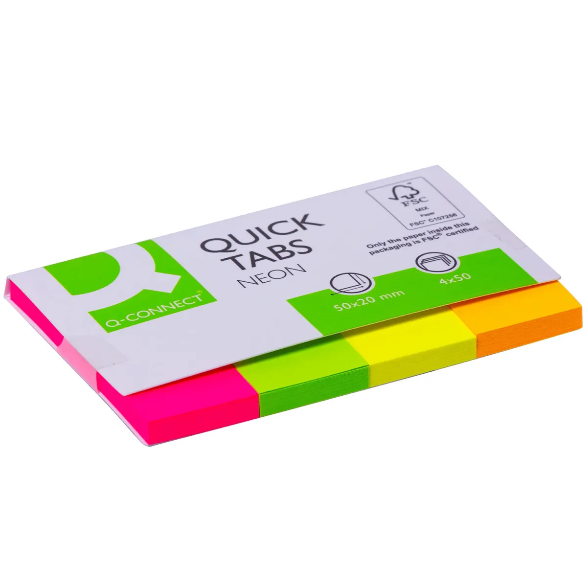 Q-Connect Σελιδοδείκτες Neon Quick Tabs
