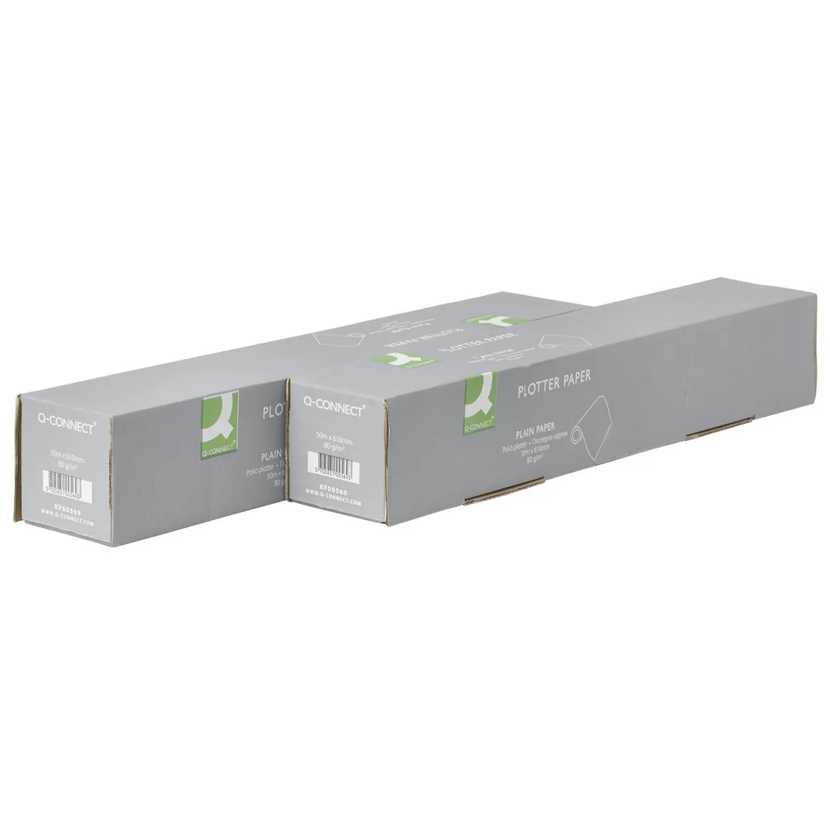 Q-Connect Ρολό Plotter 610 mm x 50 m 80 gr (2 τμχ)