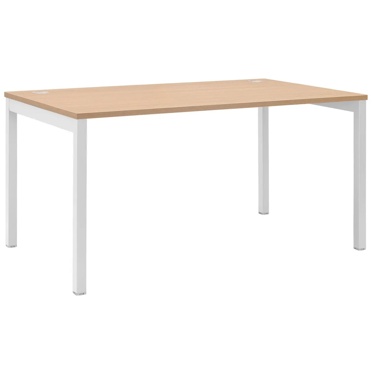 Quadrifoglio Γραφείο Column Oak (Λευκός σκελετός) 140x80cm