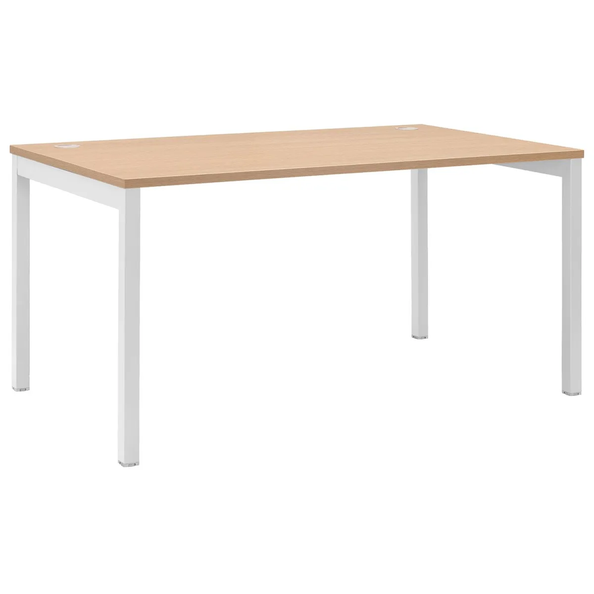 Quadrifoglio Γραφείο Column Oak (Λευκός σκελετός) 160x80cm