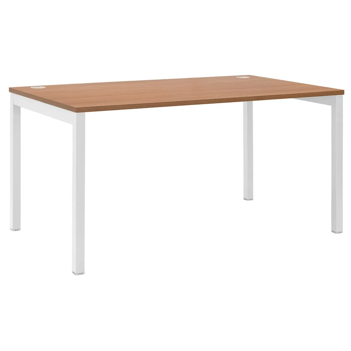 Quadrifoglio Γραφείο Column Walnut (Λευκός σκελετός) 160x80cm