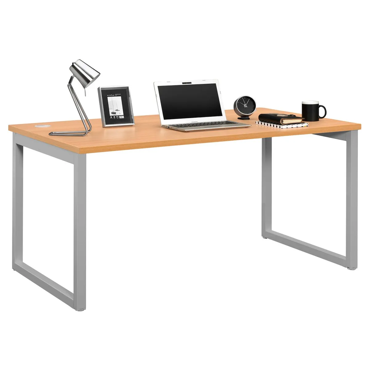 Quadrifoglio Γραφείο Industrial Beech (Γκρι Σκελετός) 140x80 cm