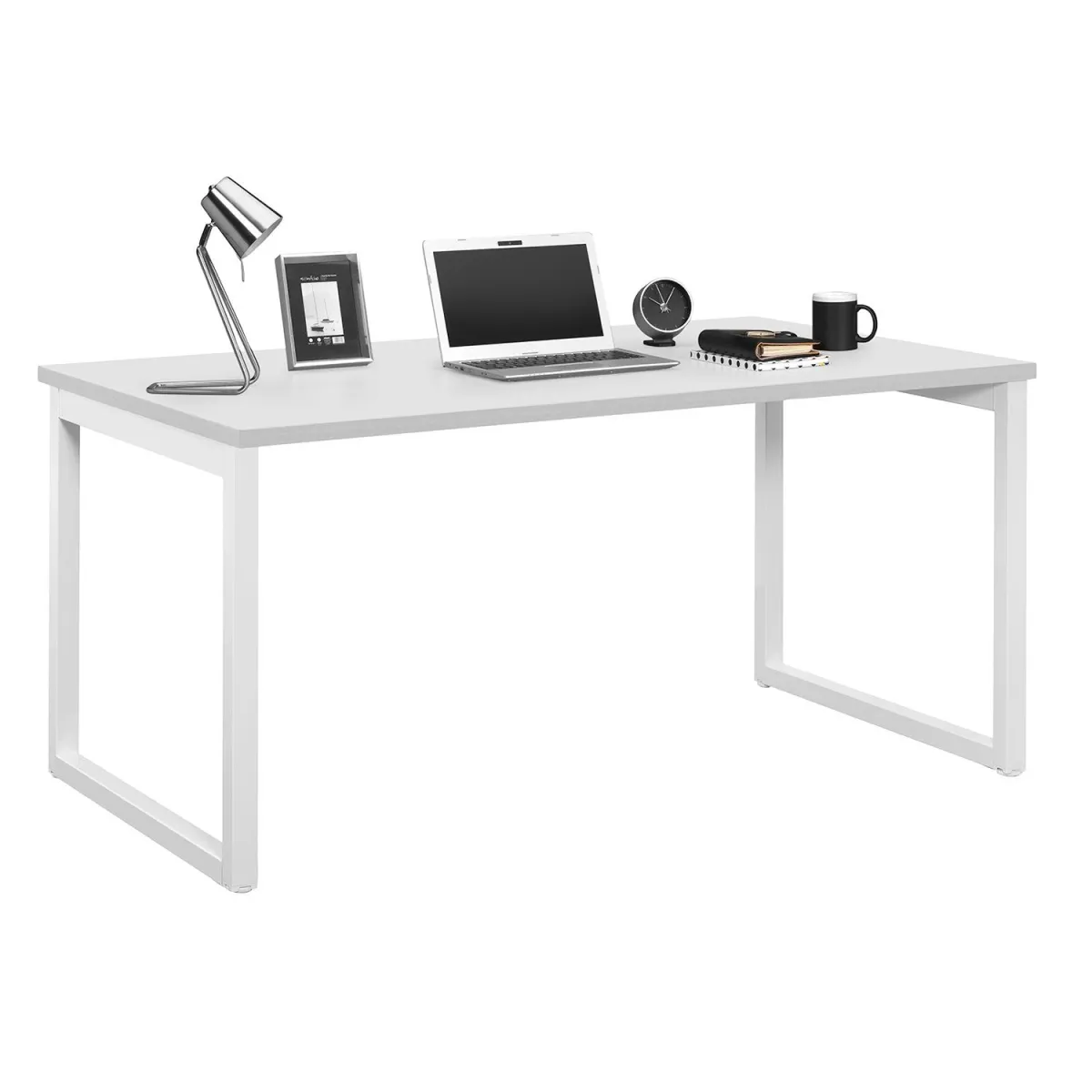 Quadrifoglio Γραφείο Industrial Grey (Λευκός Σκελετός) 140x80 cm