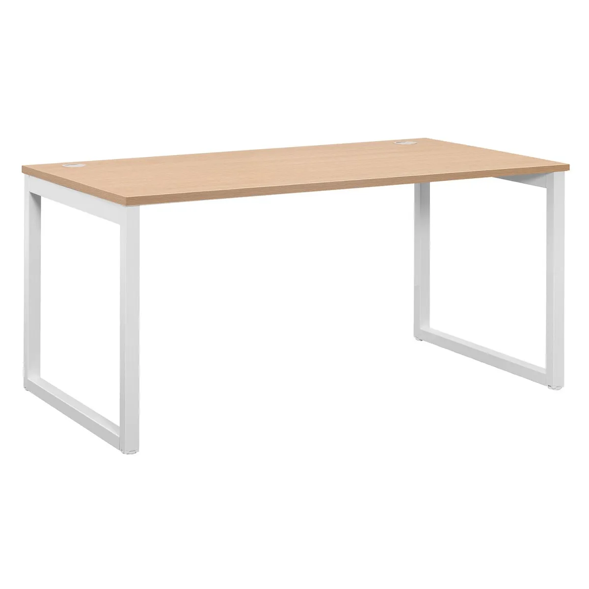 Quadrifoglio Γραφείο Industrial Oak (Λευκός σκελετός) 140x80cm