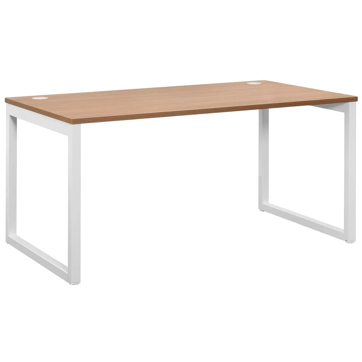Quadrifoglio Γραφείο Industrial Walnut (Λευκός σκελετός) 160x80cm