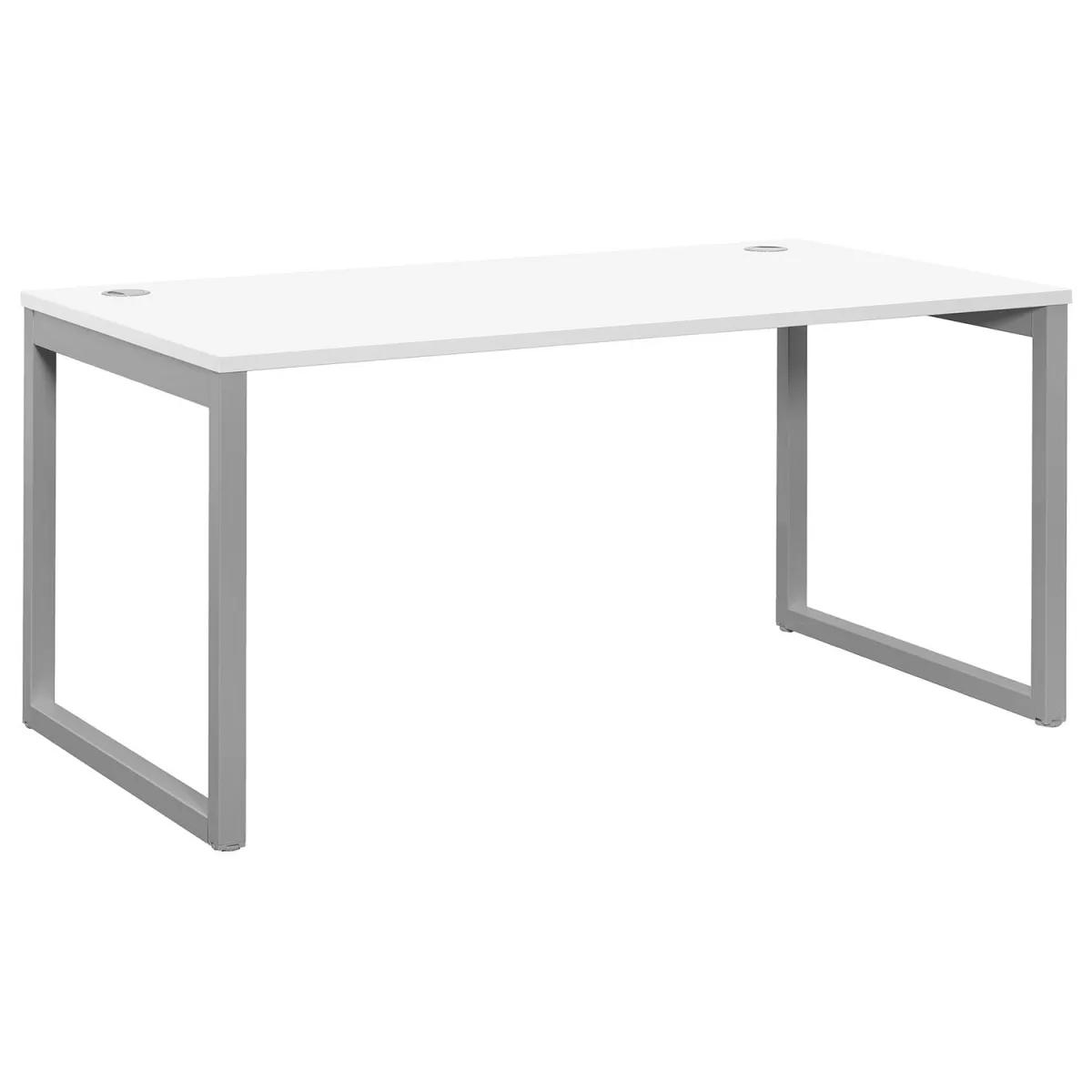 Quadrifoglio Γραφείο Industrial White (Γκρι σκελετός) 140x80cm