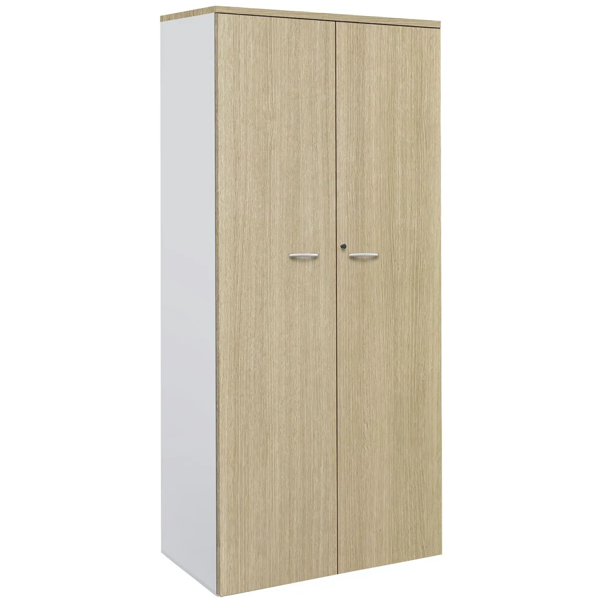 Quadrifoglio Ερμάριο Oak 90x200cm ( Λευκός Σκελετός )