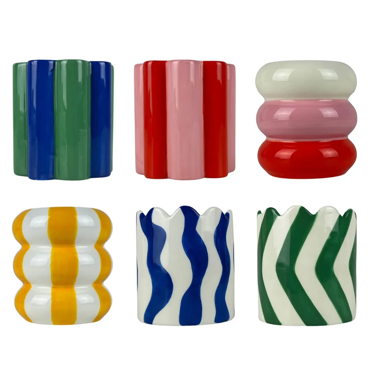 QUE RICO Γλάστρες Μικρές 1τμχ Assorted 6 σχέδια