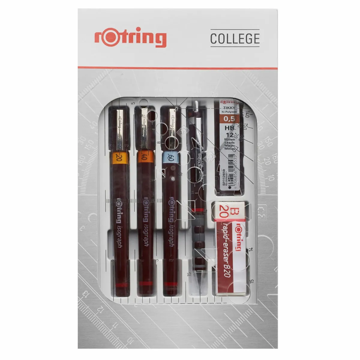 Rotring Ιζογράφοι 0.2/0.4/0.6 College Set