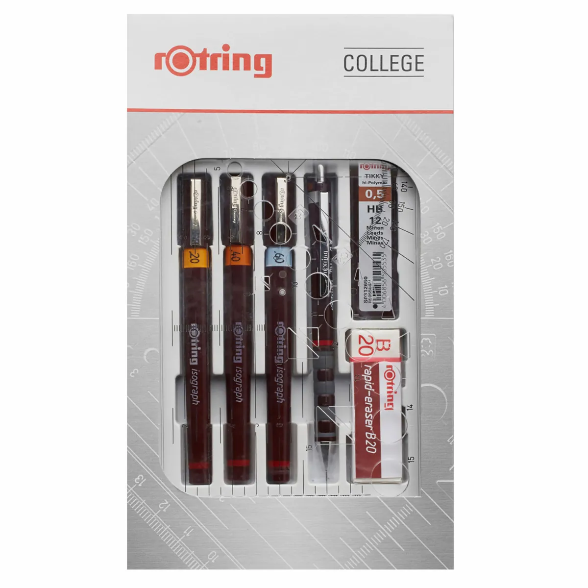 Rotring Ιζογράφοι 0.2/0.4/0.6 College Set