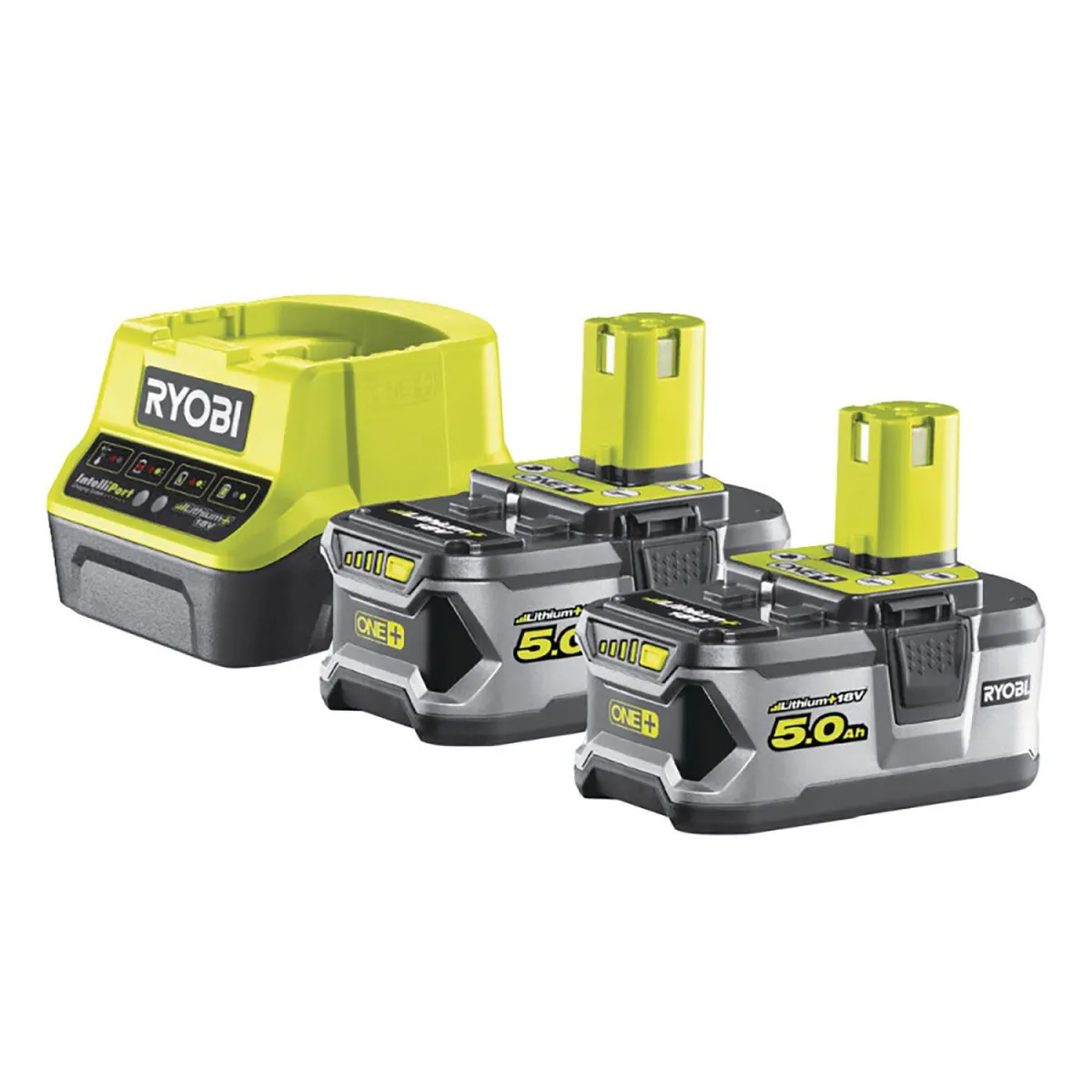 Ryobi One+ Σετ Φορτ. & 2 Μπαταρίες 18V