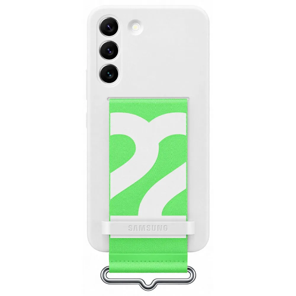 Samsung Θήκη Back Cover για Samsung Galaxy S22, Λευκή με Strap