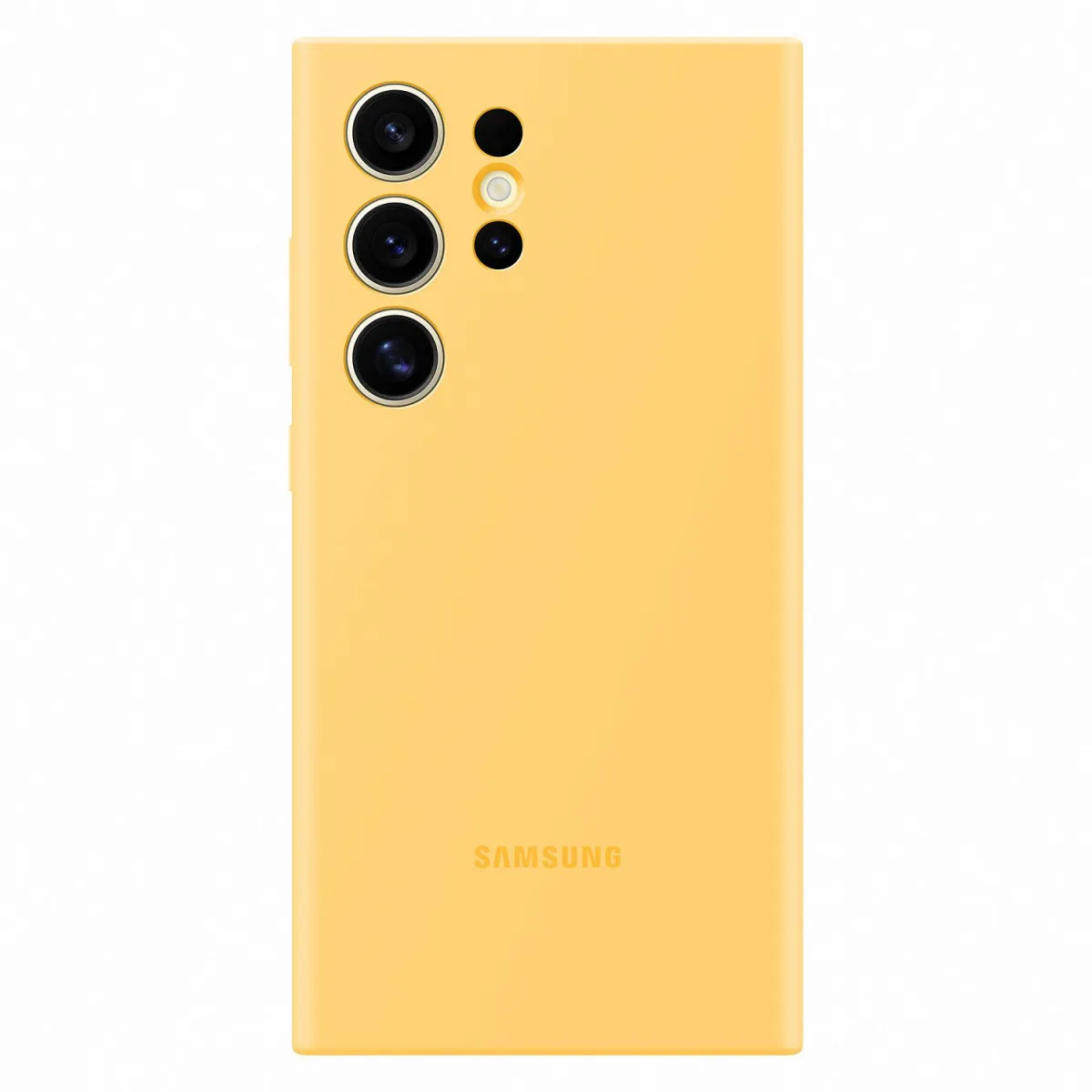 Samsung Θήκη Back Cover για Samsung Galaxy S24 Ultra Σιλικόνης, Κίτρινη