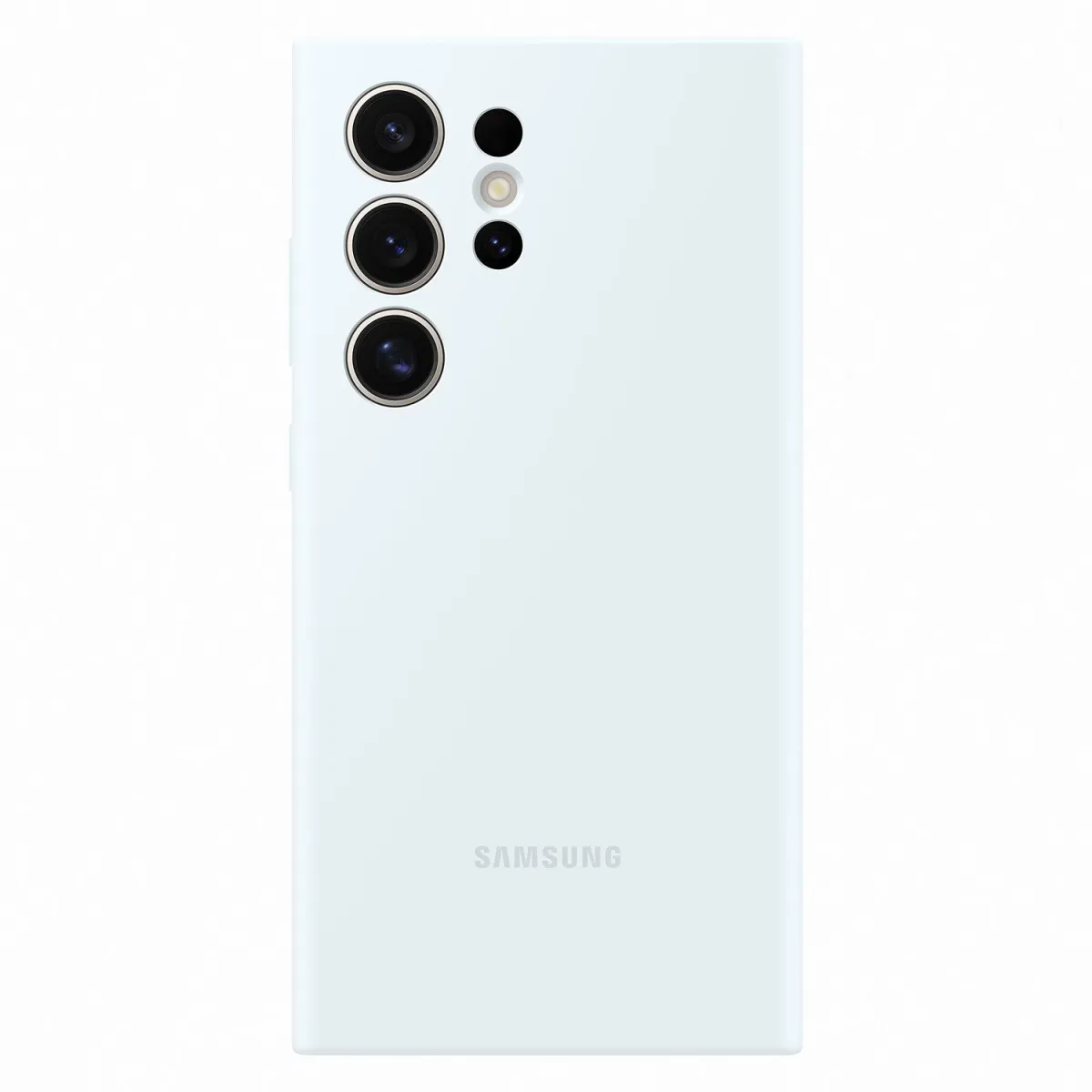 Samsung Θήκη Back Cover για Samsung Galaxy S24 Ultra Σιλικόνης, Λευκή