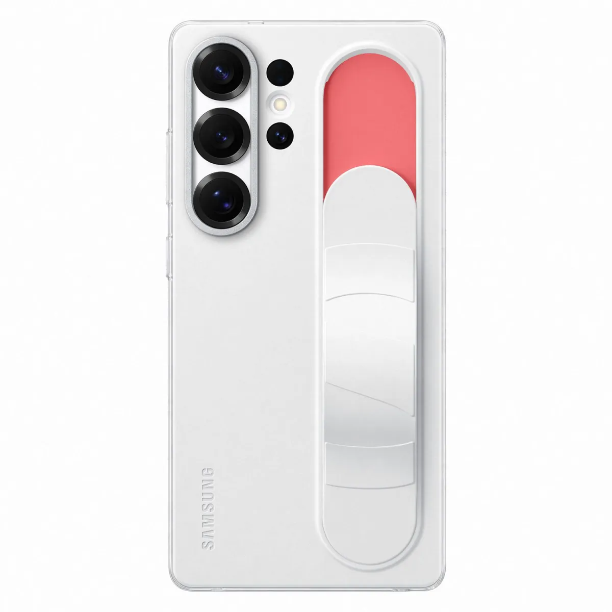 Samsung Θήκη Back Cover για Samsung Galaxy S25 Ultra Standing Grip Λευκή