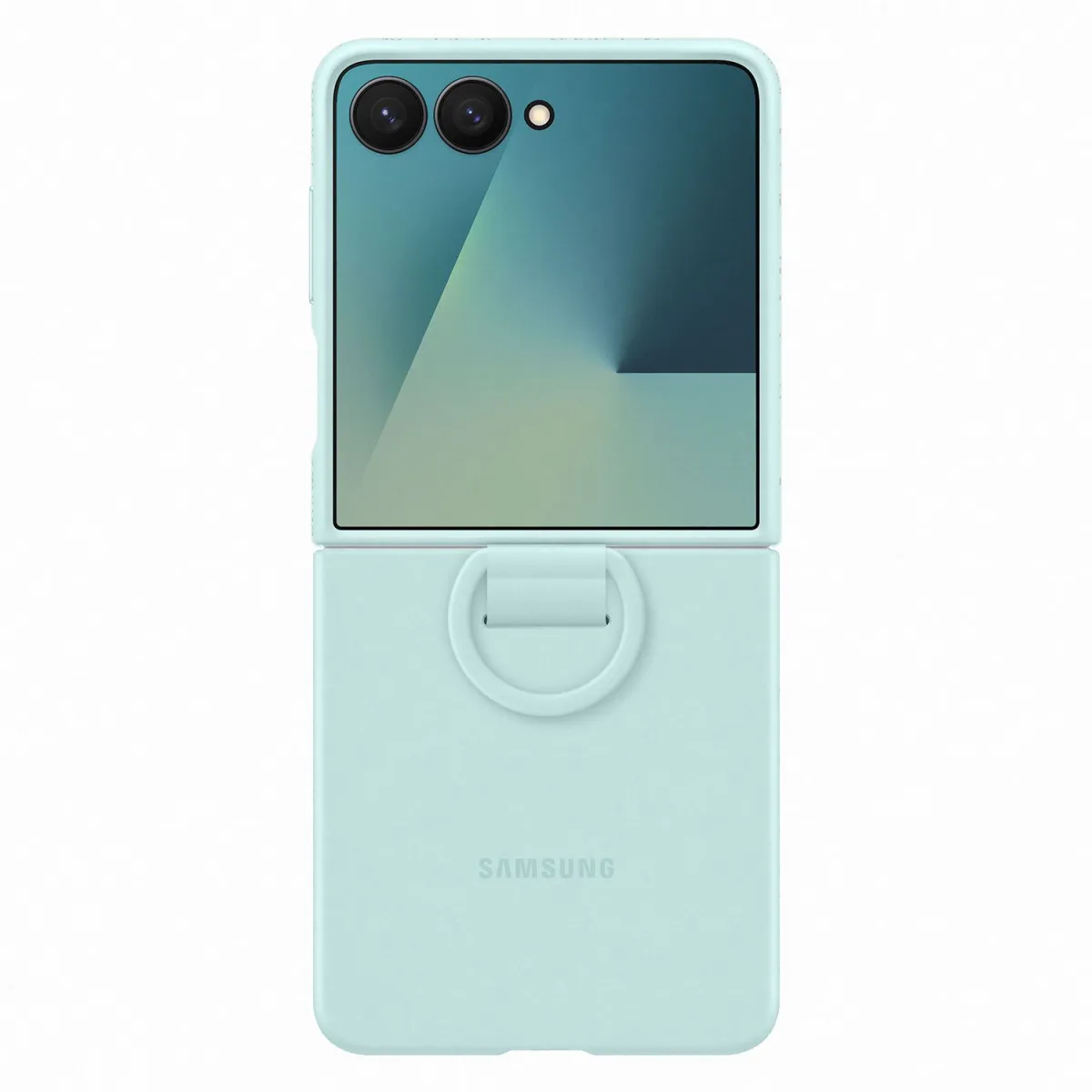 Samsung Θήκη Back Cover για Samsung Galaxy Z Flip 7 Ring Case Σιλικόνης Mint
