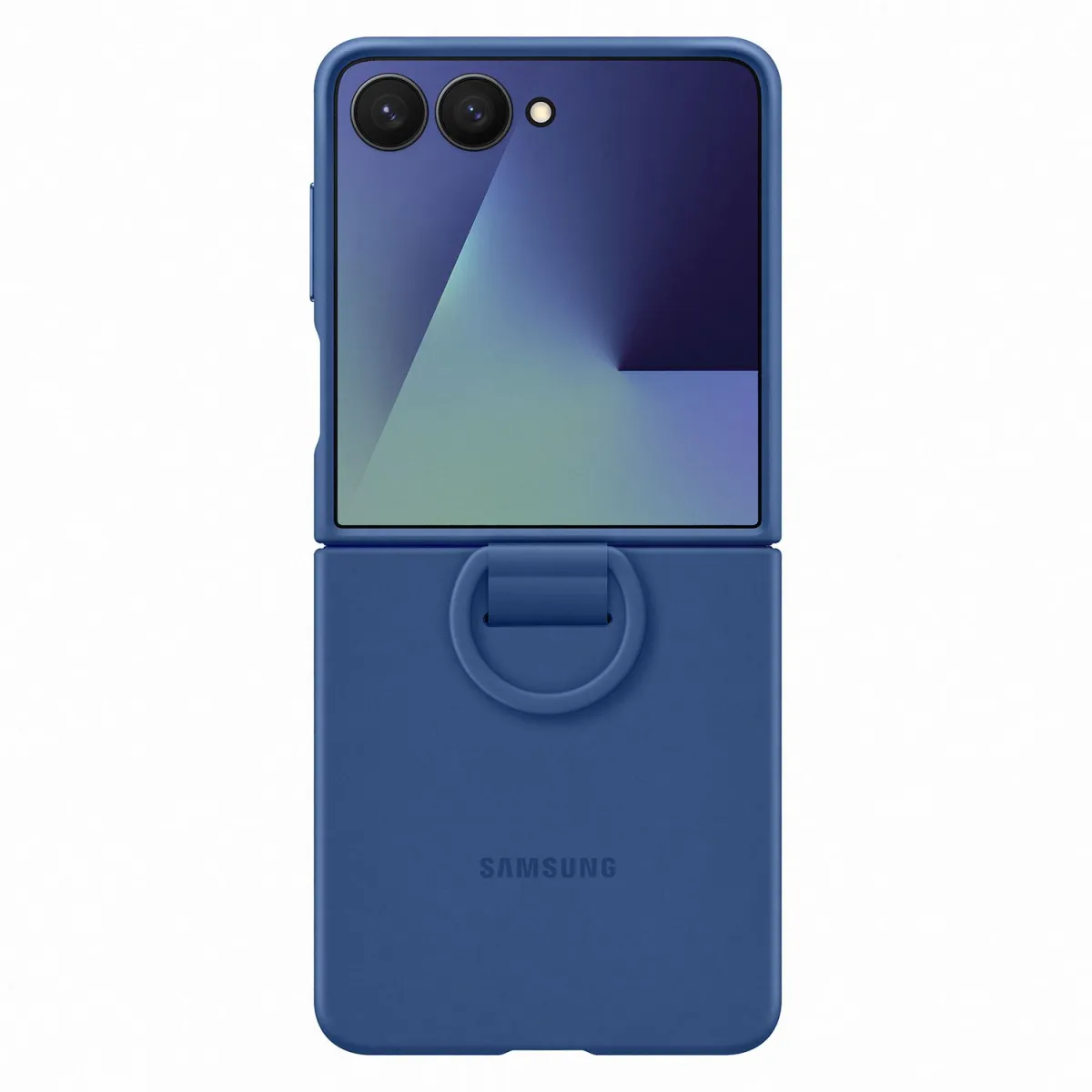 Samsung Θήκη Back Cover για Samsung Galaxy Z Flip 7 Ring Case Σιλικόνης Μπλε