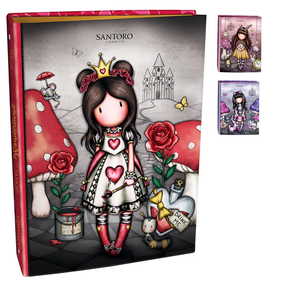 Santoro Ντοσιέ με 2 Κρίκους 17x25cm Gorjuss Secrets Of Wonderland