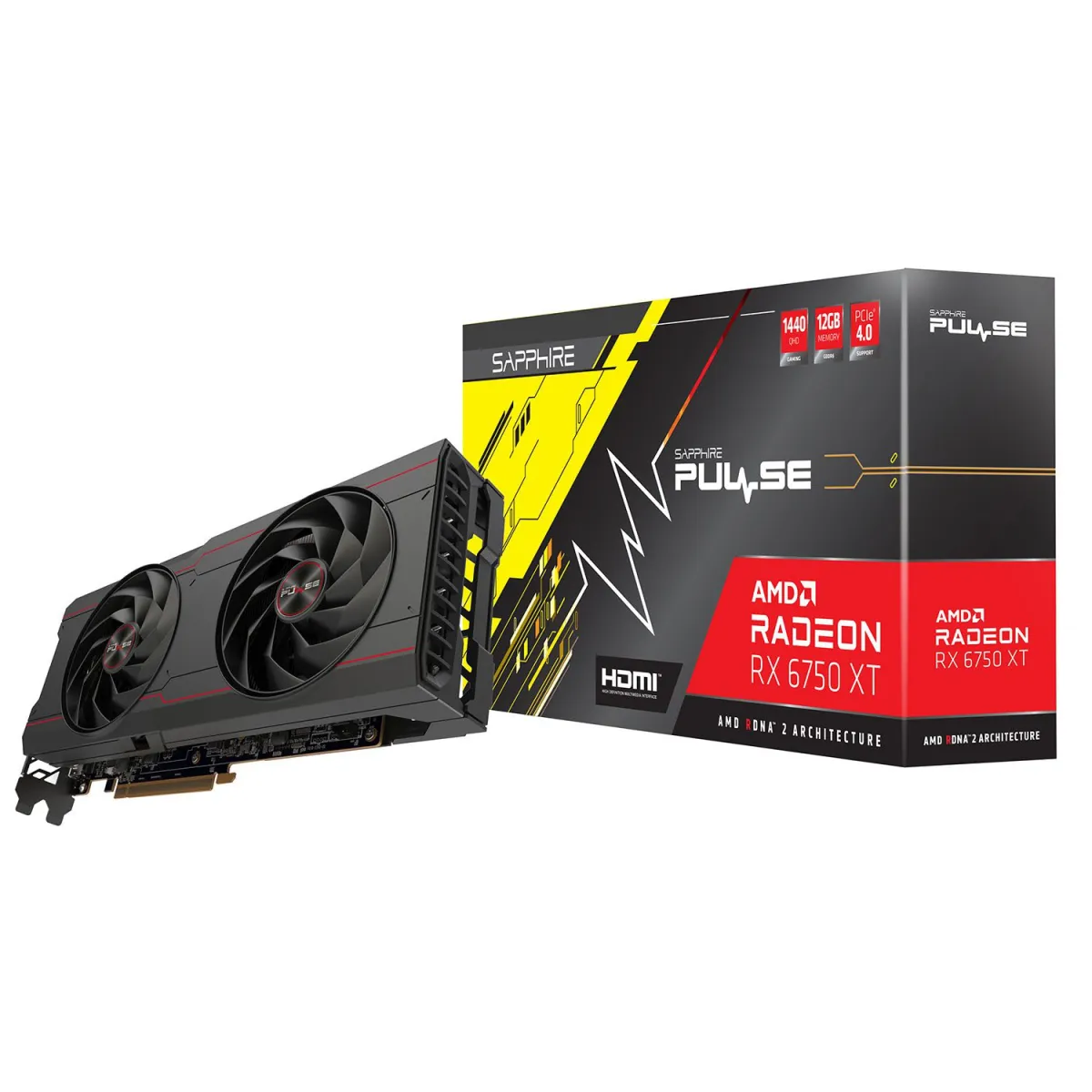 Sapphire VGA Radeon RX 6750 XT Pulse OC 12 GB