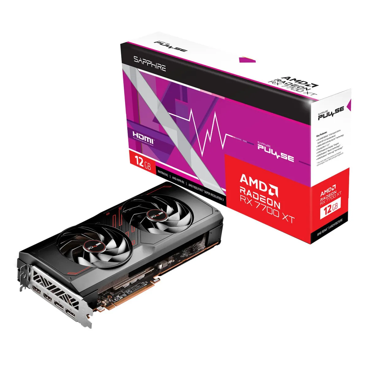 Sapphire VGA Radeon RX 7700 XT Pulse 12 GB