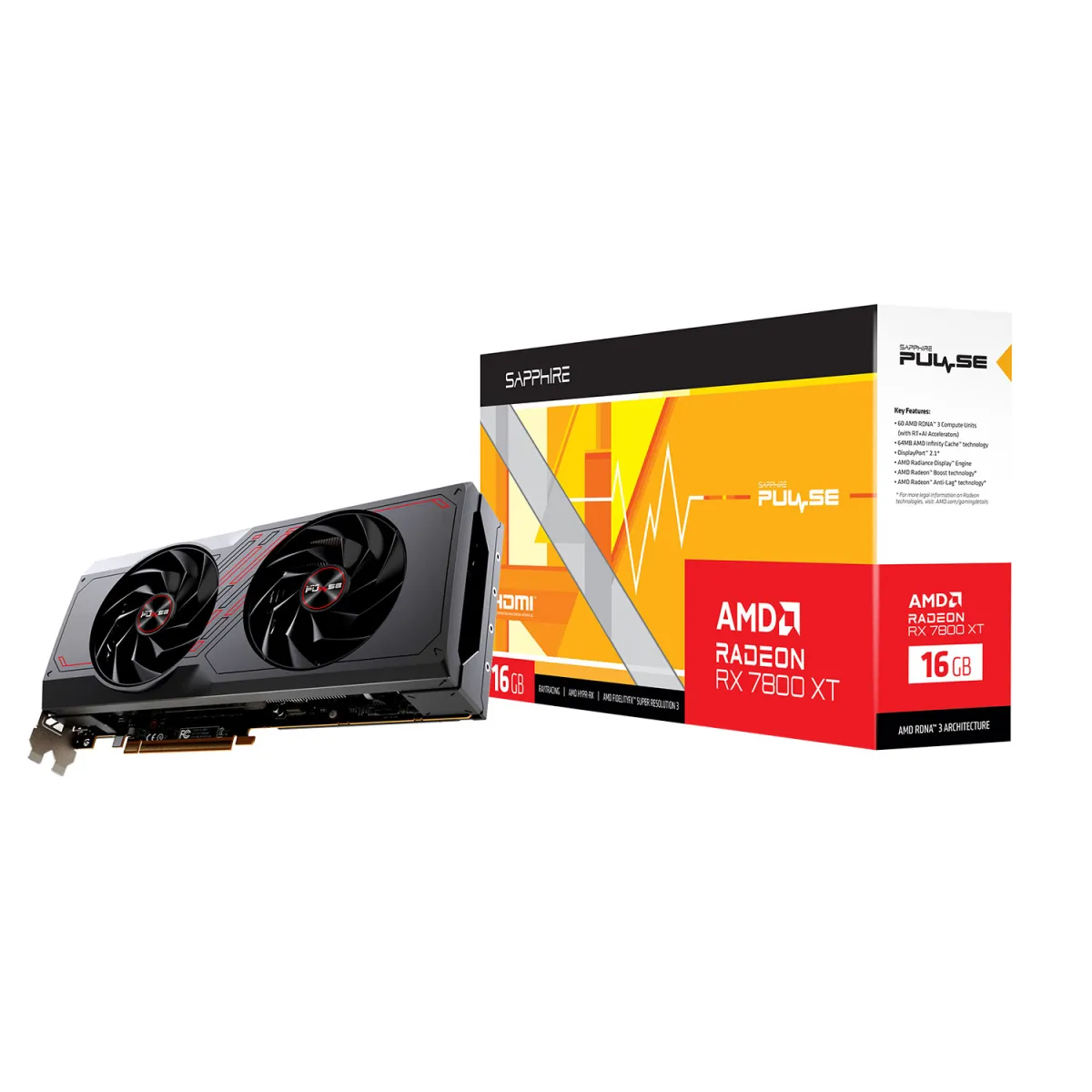 Sapphire VGA Radeon RX 7800 XT Pulse 16 GB