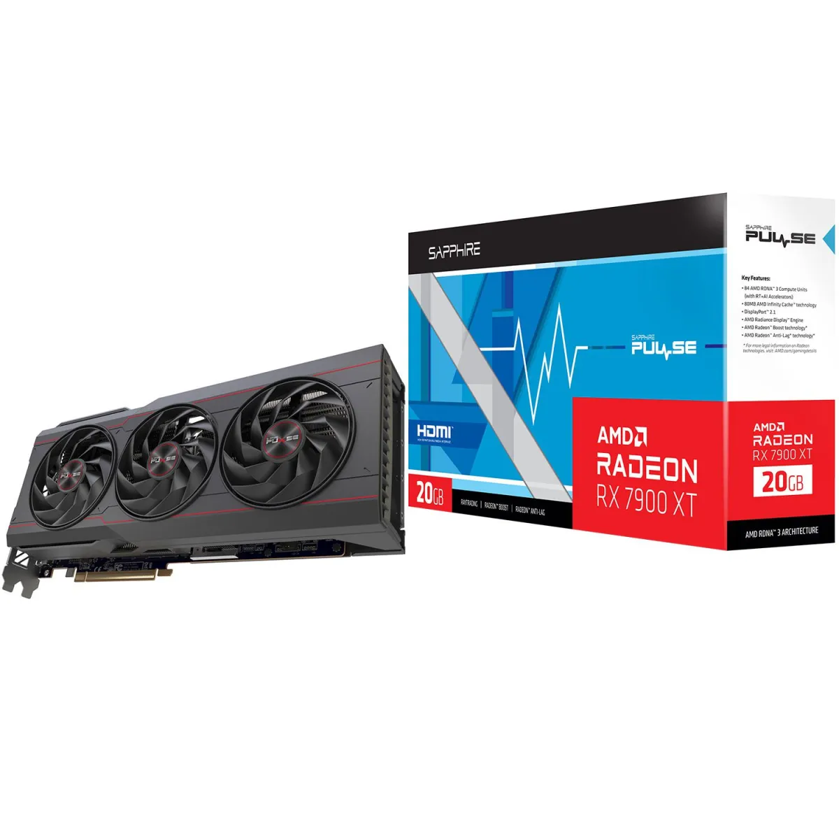 Sapphire VGA Radeon RX 7900 XT Pulse 20 GB