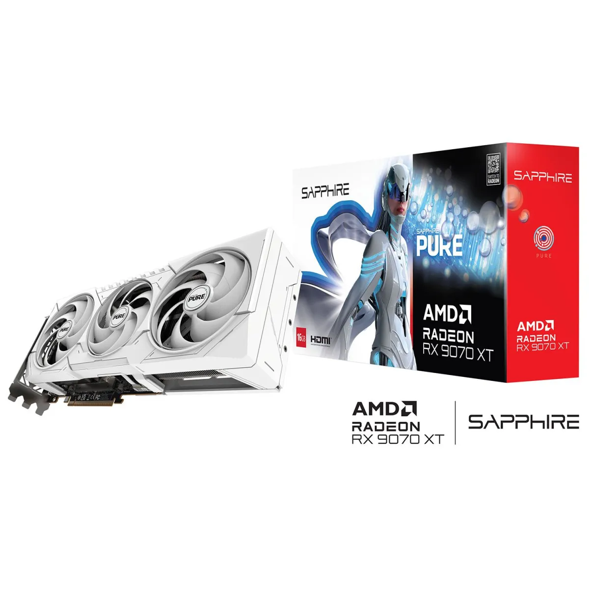 Sapphire VGA Radeon RX 9070 XT PURE 16 GB
