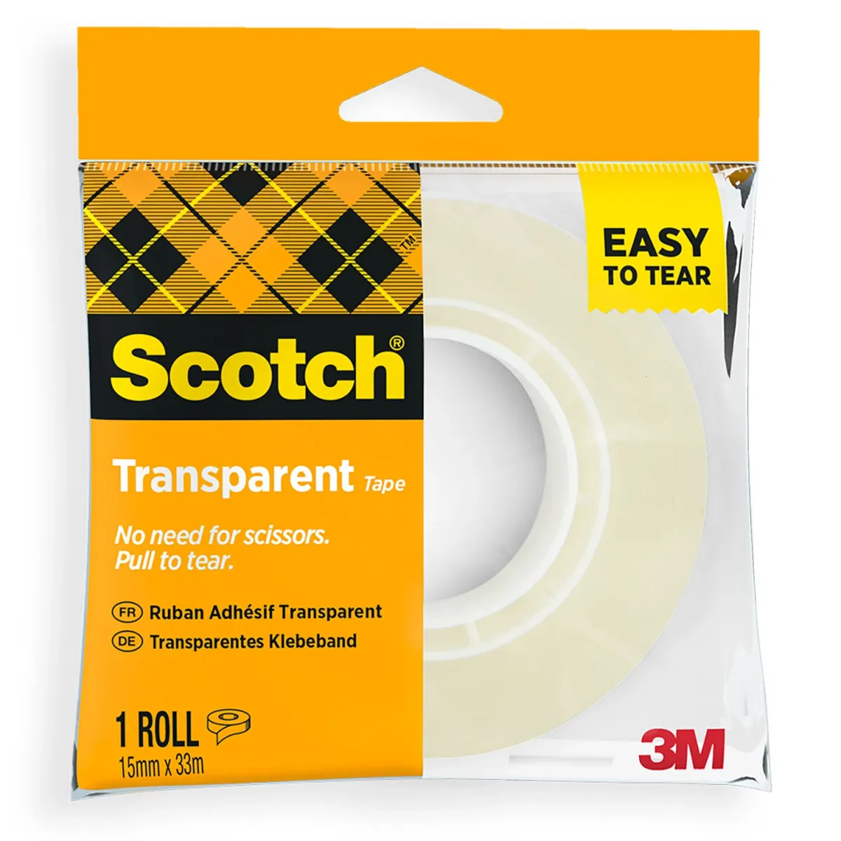 Scotch Κολλητική Ταινία Διάφανη 508 15mm x 33m