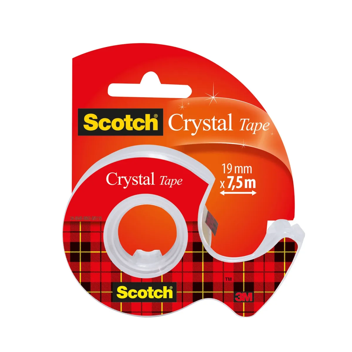 Scotch Βάση Κολλητικής Ταινίας με Crystal Tape 19mm x 7.5m