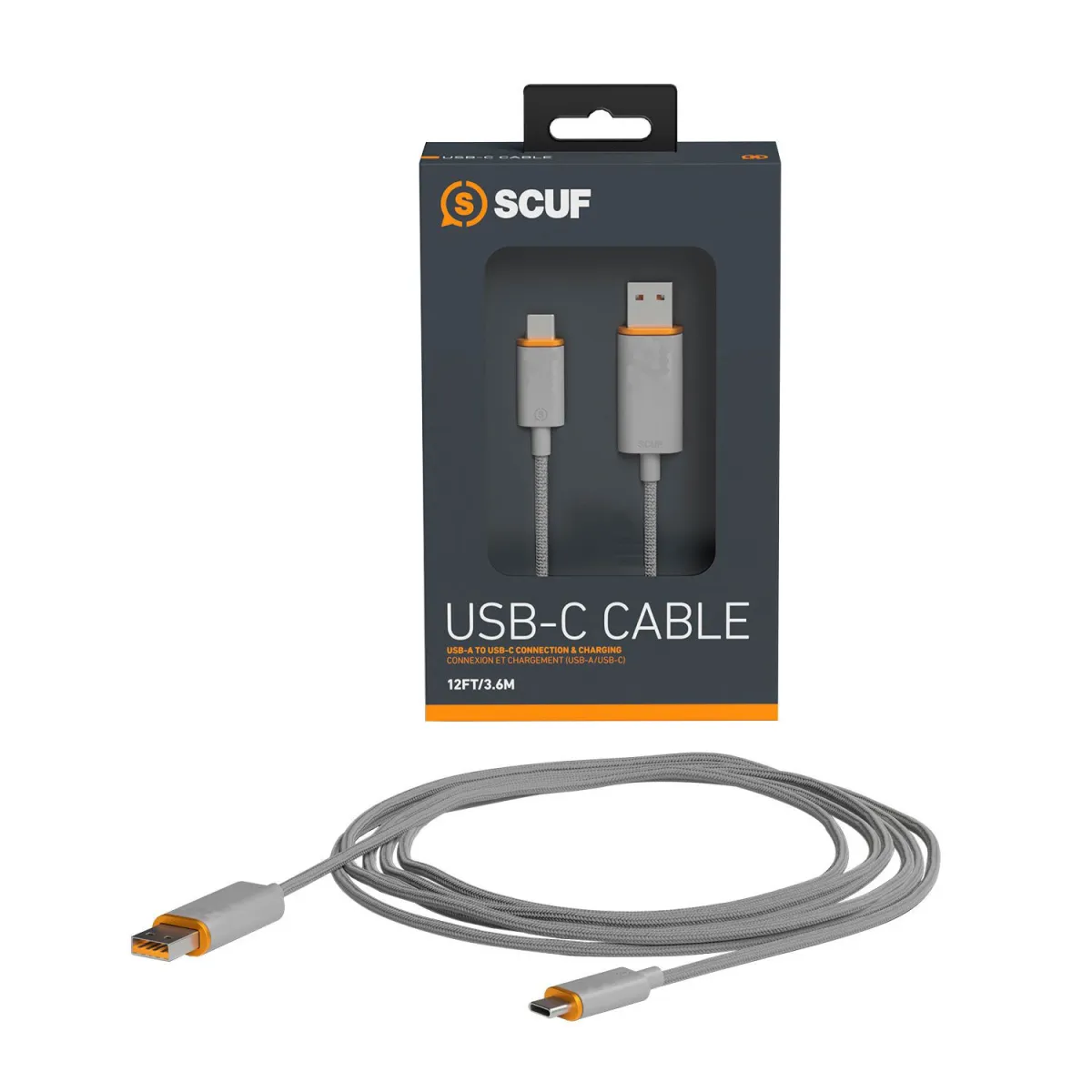 SCUF USB-C Charge Cable Light Gray 3.6m
