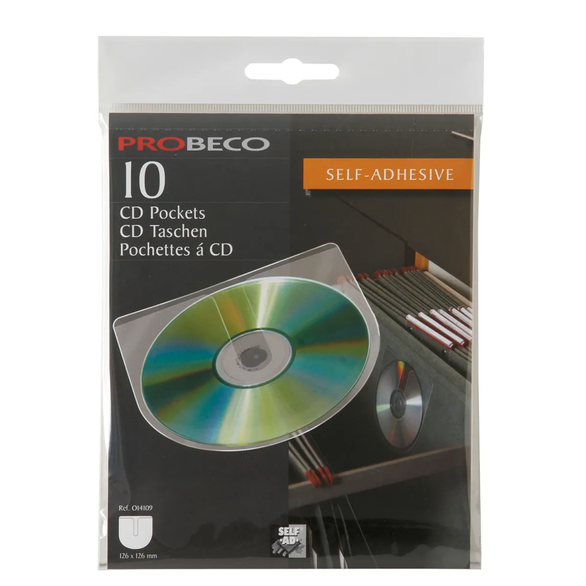 Self-Ad Αυτοκόλλητες Θήκες CD (10 Τεμ.)