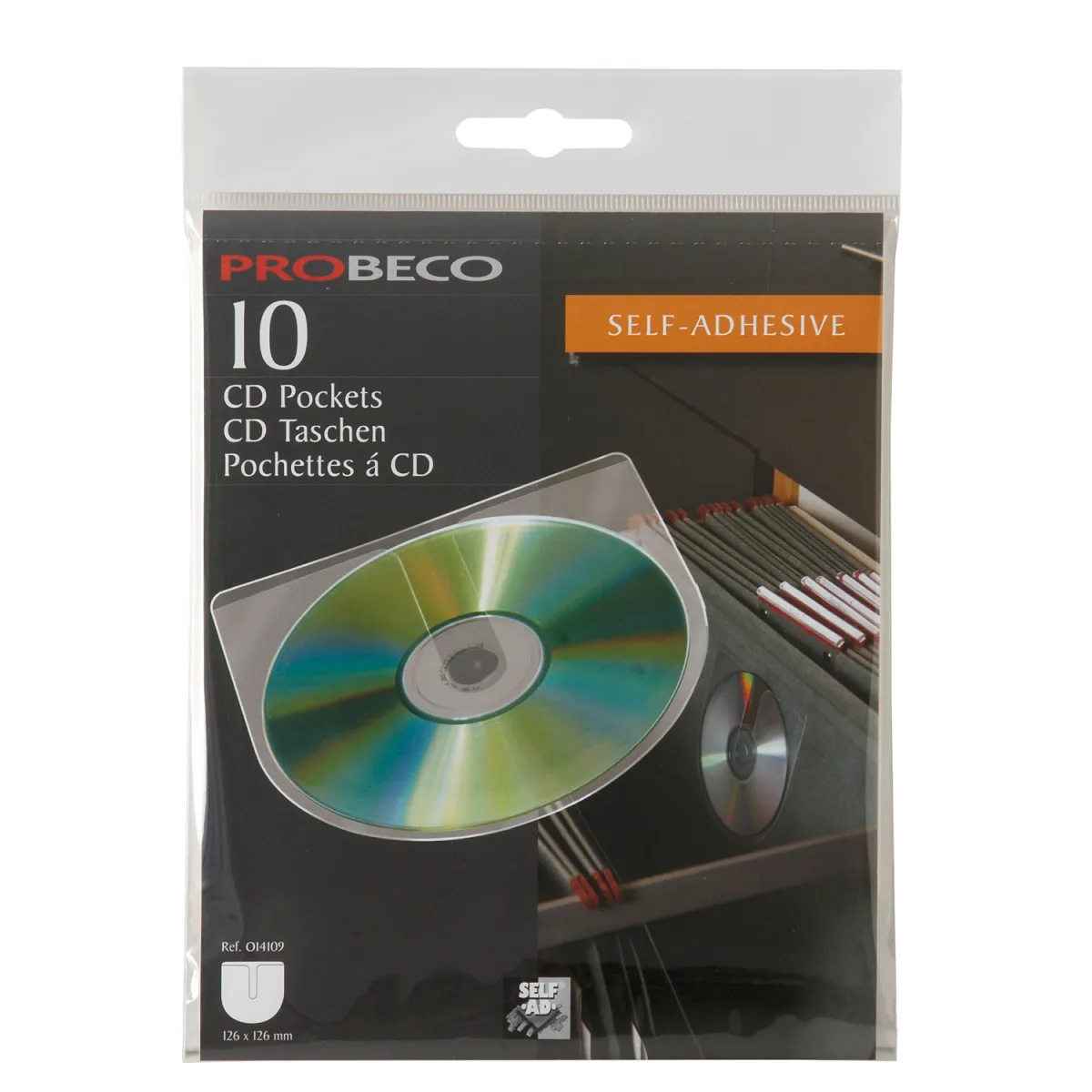Self-Ad Αυτοκόλλητες Θήκες CD (10 Τεμ.)
