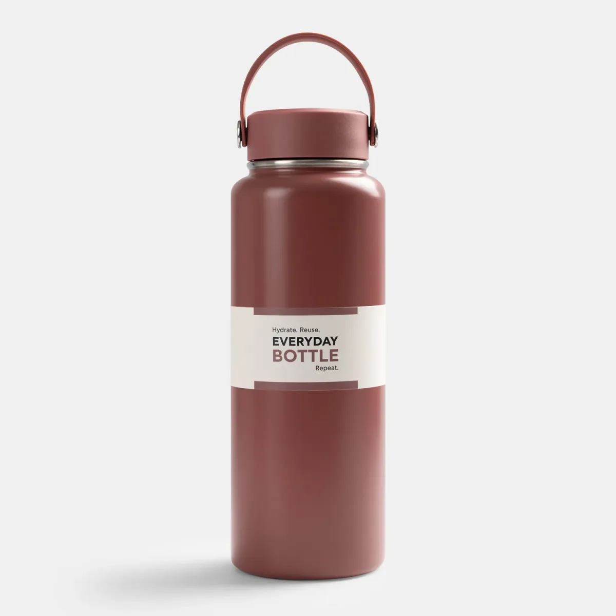 Sentio Παγούρι Θερμός 1000ml Dusty Rose