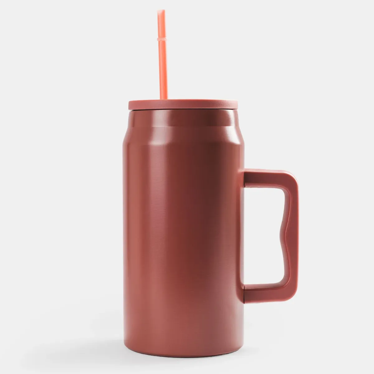 Sentio Παγούρι με Καλαμάκι 1500ml Dusty Rose