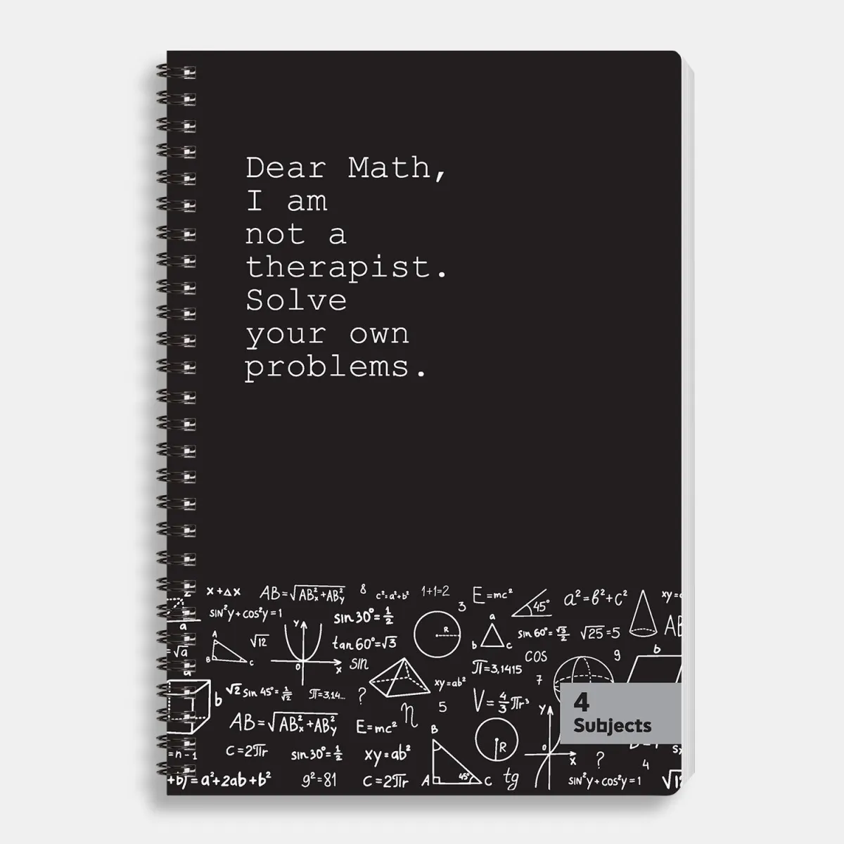 Sentio Τετράδιο Σπιράλ 17x25 4 Θεμάτων Math 140 Φύλλα
