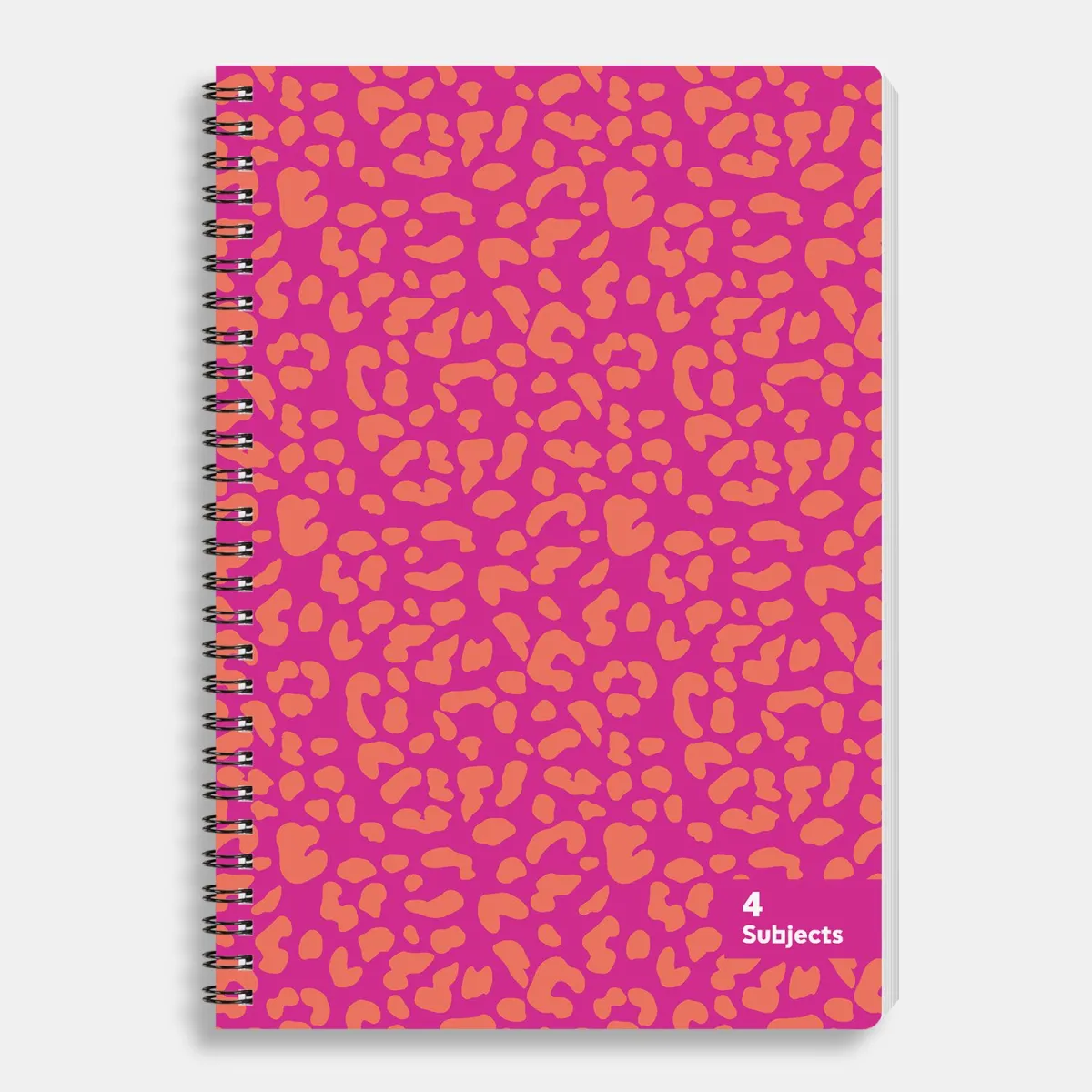 Sentio Τετράδιο Σπιράλ 17x25 4 Θεμάτων Pink Leopard 140 Φύλλα
