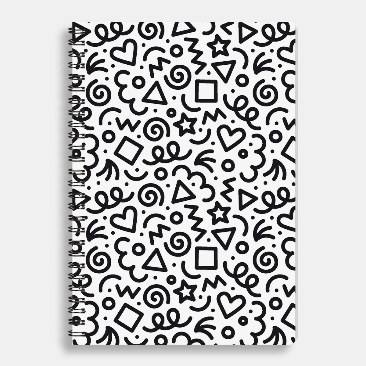 Sentio Τετράδιο Σπιράλ 17x25 Doodle 80 φύλλα