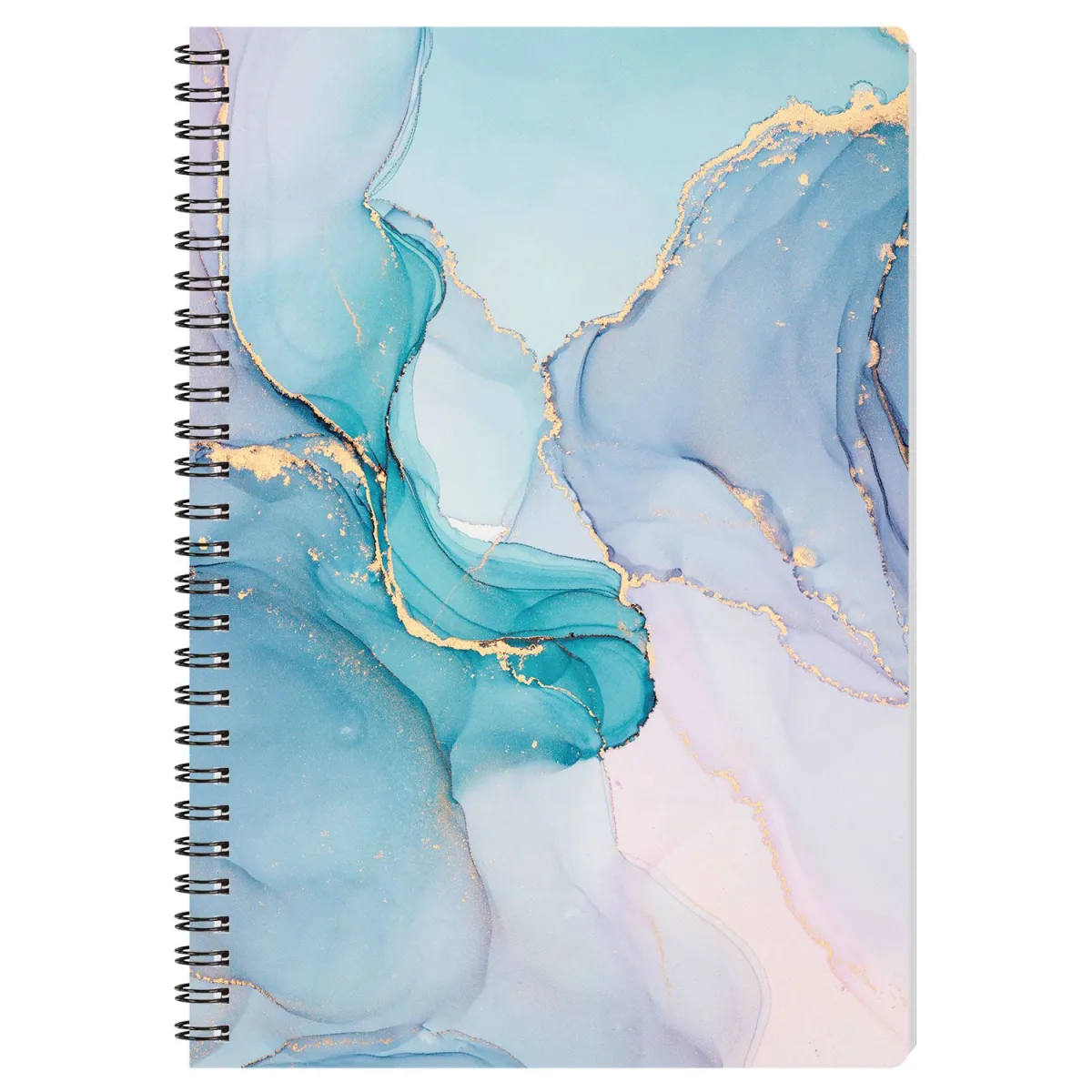 Sentio Τετράδιο Σπιράλ 17x25 Marble Blue 80 φύλλα