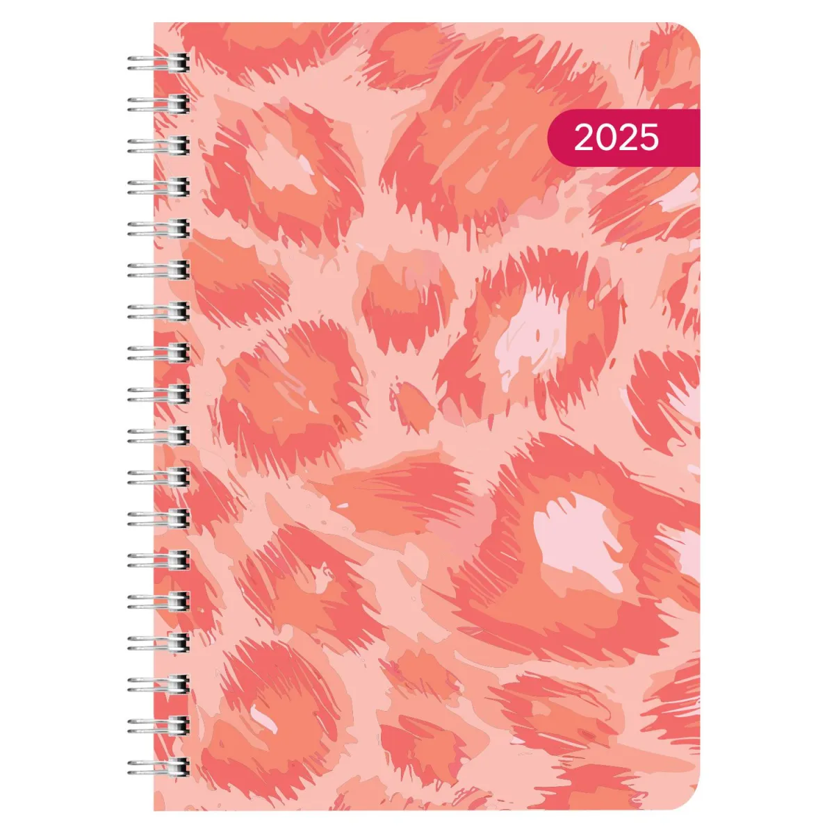 Sentio 2025 Ημερολόγιο Ημερήσιο Σπιράλ 12x17 Pink Safari