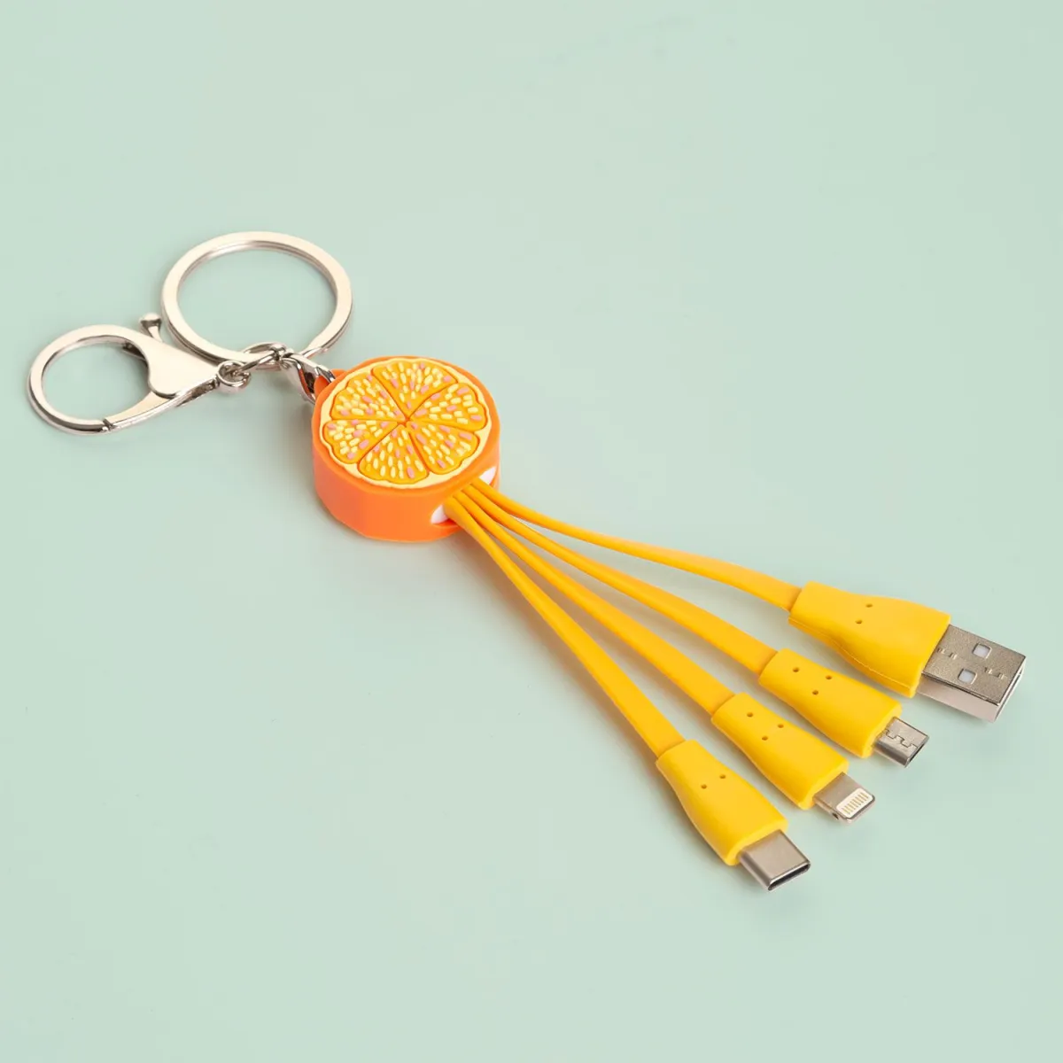 Sentio Μπρελόκ 3 σε 1 Καλώδιο Orange