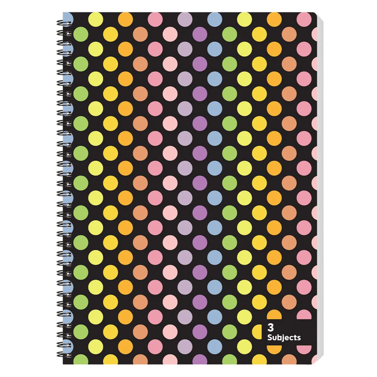 Sentio Τετράδιο Σπιράλ Α4 3 Θεμάτων Funky Dots 105 Φύλλα