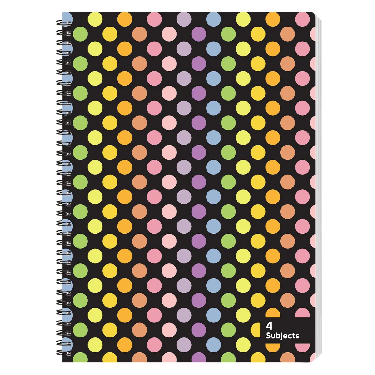Sentio Τετράδιο Σπιράλ Α4 4 Θεμάτων Funky Dots 140 Φύλλα