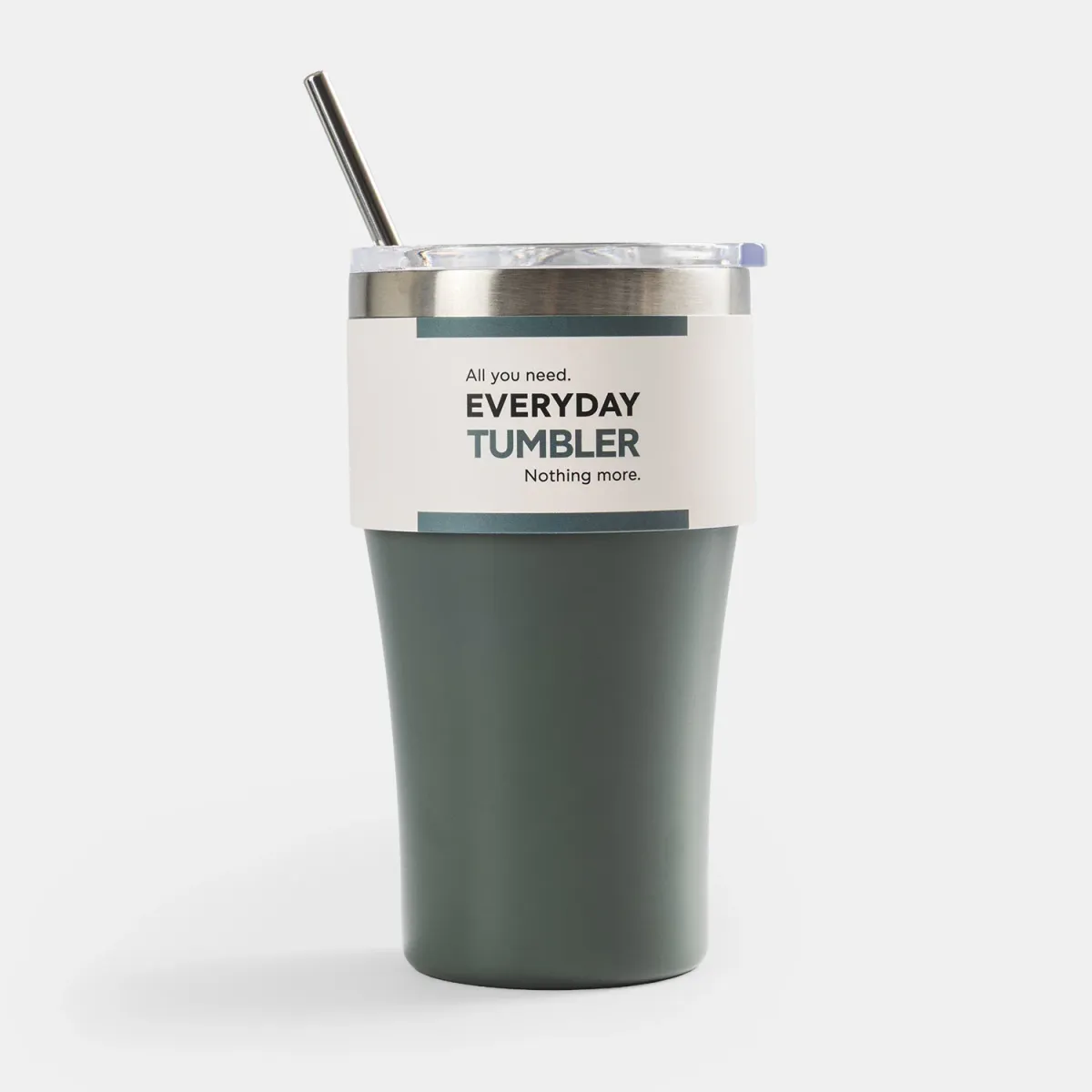 Sentio Κούπα Ταξιδίου με Καλαμάκι 500ml Παστέλ Πράσινο
