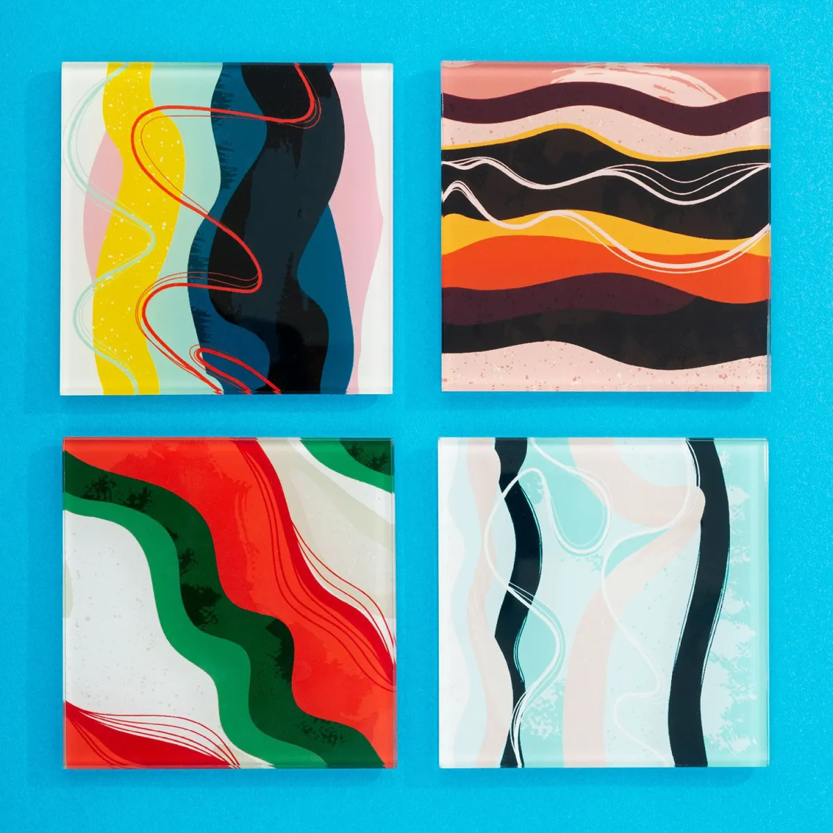 Sentio Σουβέρ Abstract Colors 4τεμ