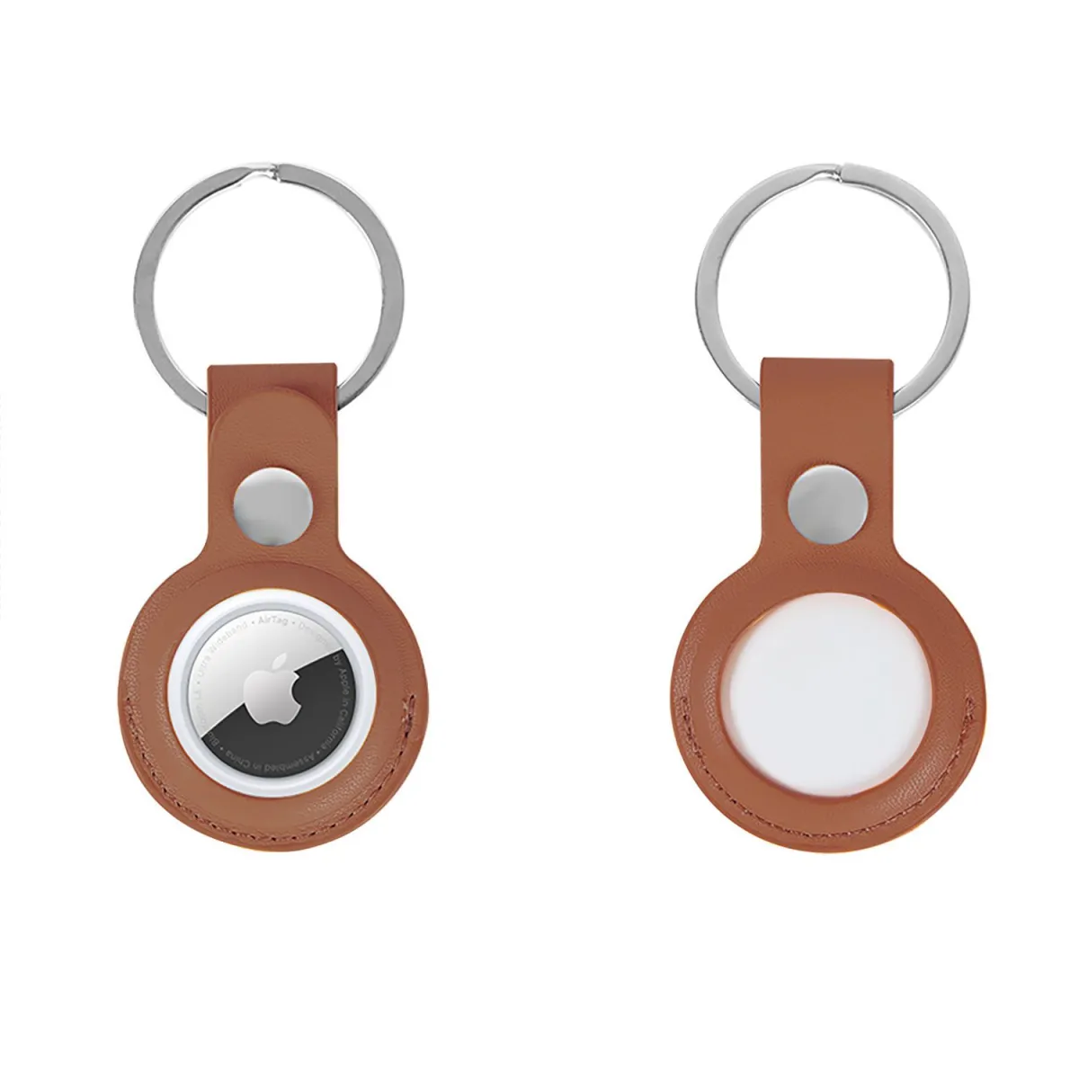 Sentio Θήκη για Airtags PU Leather Brown