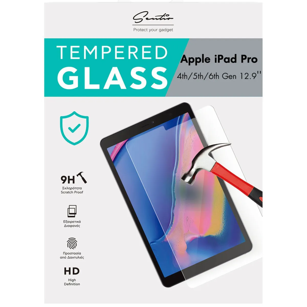 Sentio Γυαλί για Apple iPad Pro 4th/5th/6th Gen 12'9''