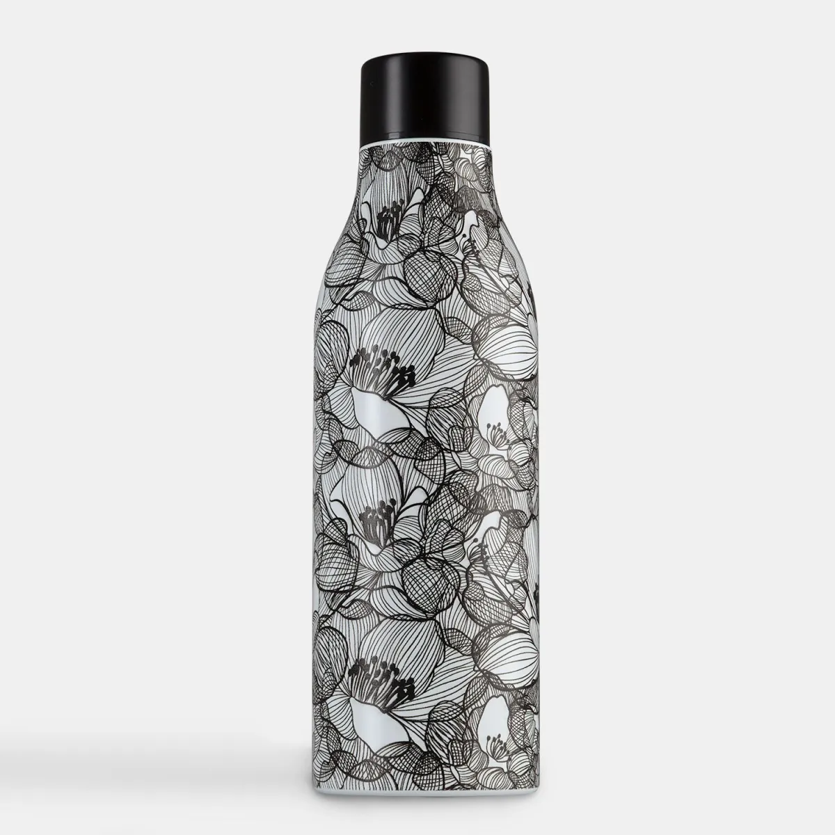 Sentio Παγούρι Θερμός Black Flowers 600ml