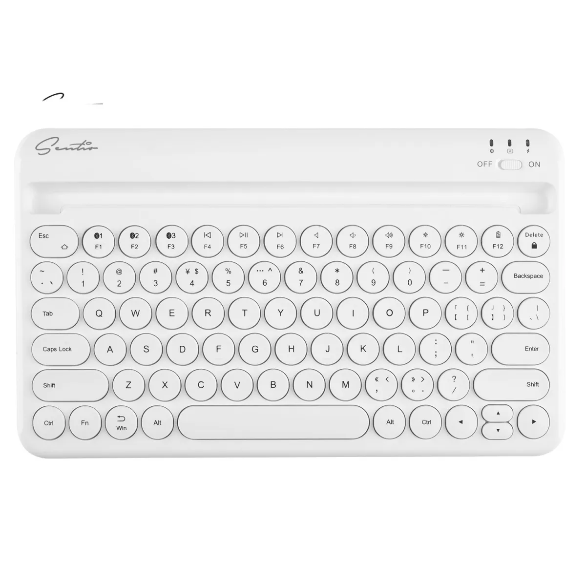 Sentio Πληκτρολόγιο Λευκό Bluetooth