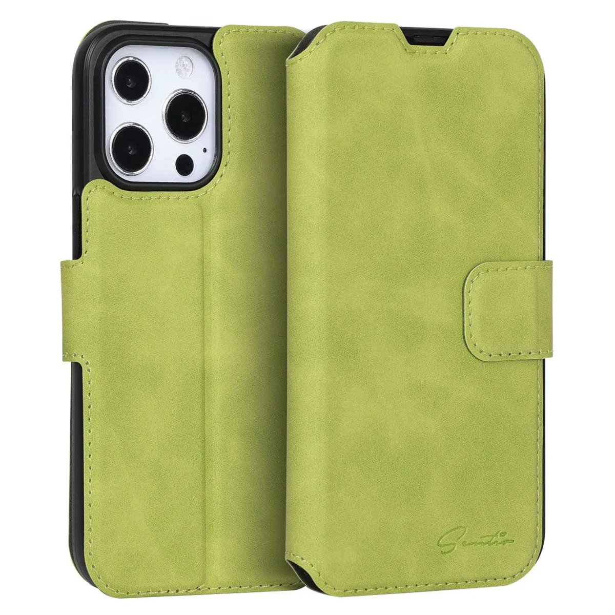 Sentio Θήκη Book Cover για iPhone 13 Pro Green